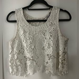 Lace crop top